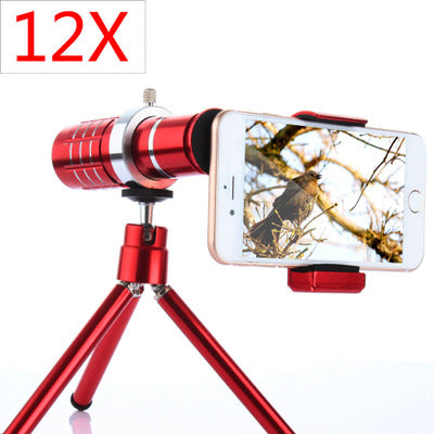 12× Zoom Phone Camera Lens – Long‑Focus Mobile Telescope Lens for iPhone & Android Photography