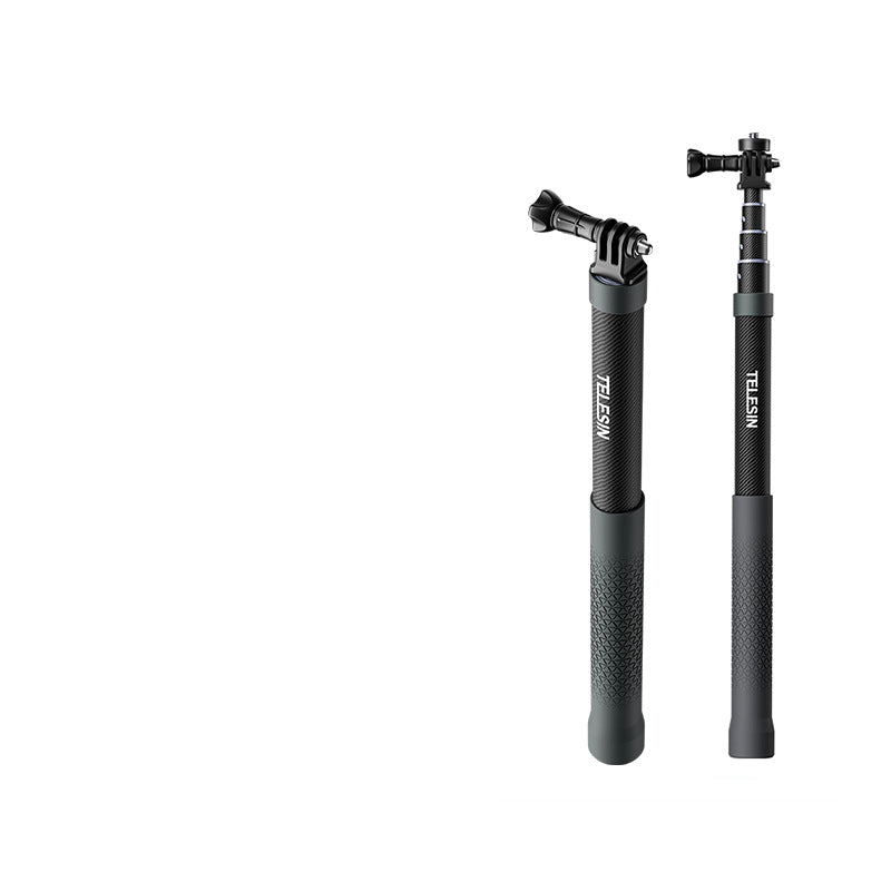 1.2m Carbon Fiber Selfie Stick for GoPro & Insta360 – Lightweight Panoramic Camera Extension Rod for Action Shots & Vlogging