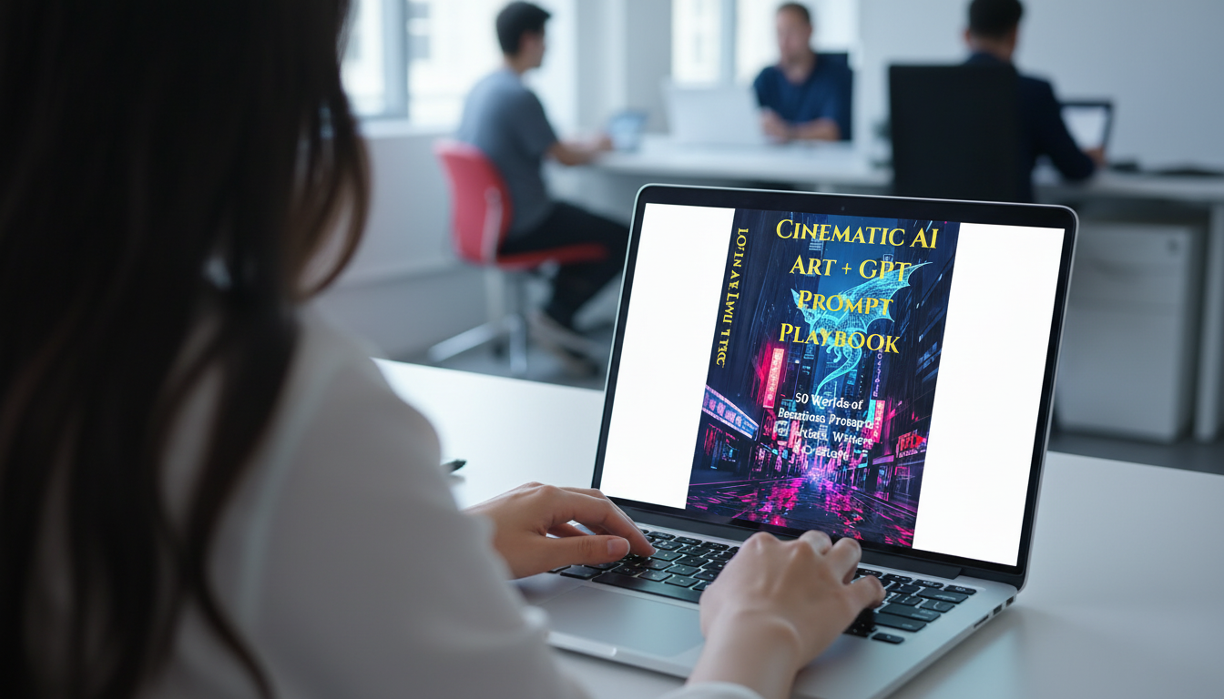 CINEMATIC AI ART + GPT PROMPTS PREMIUM PLAYBOOK COMBINATION PLR / MRR