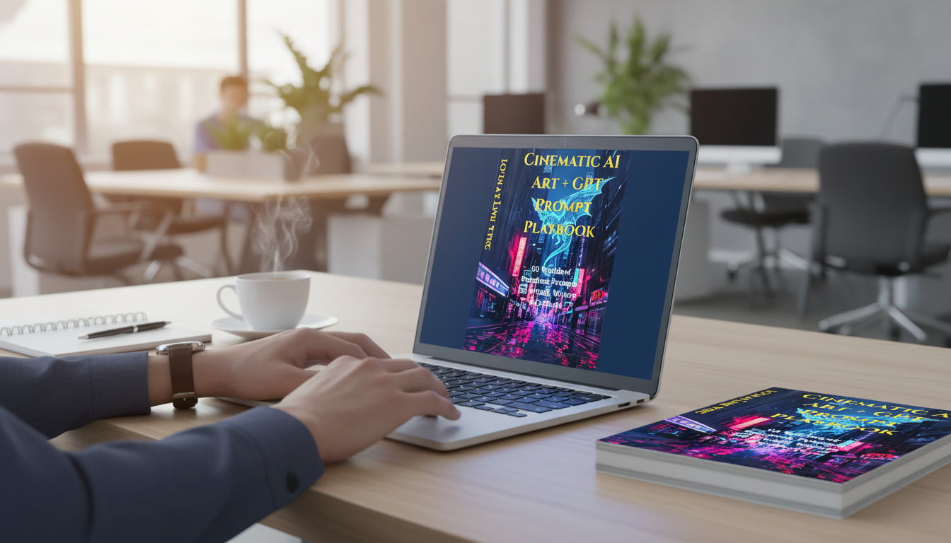CINEMATIC AI ART + GPT PROMPTS PREMIUM PLAYBOOK COMBINATION PLR / MRR